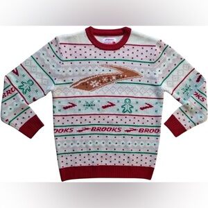 Brooks Festive Red and Green Sweater